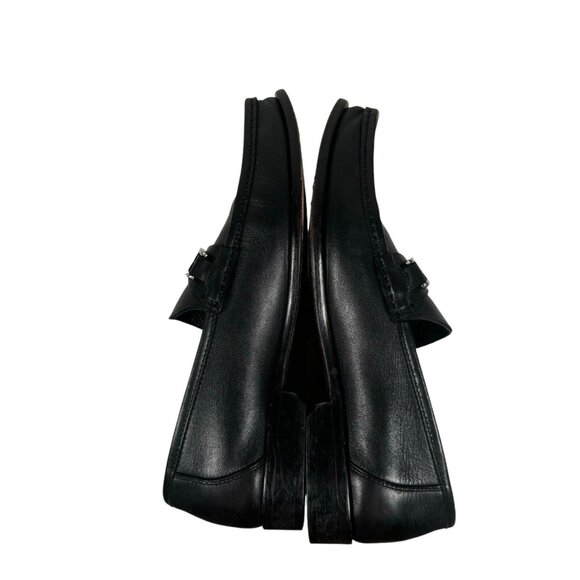 Bruno Magli Bigolo Black Leather Loafer Shoes Men's Size 9.5 Made in Italy - Picture 9 of 13